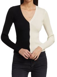 Shop STAUD Shoko Cargo Colorblock Cardigan at Saks Fifth Avenue